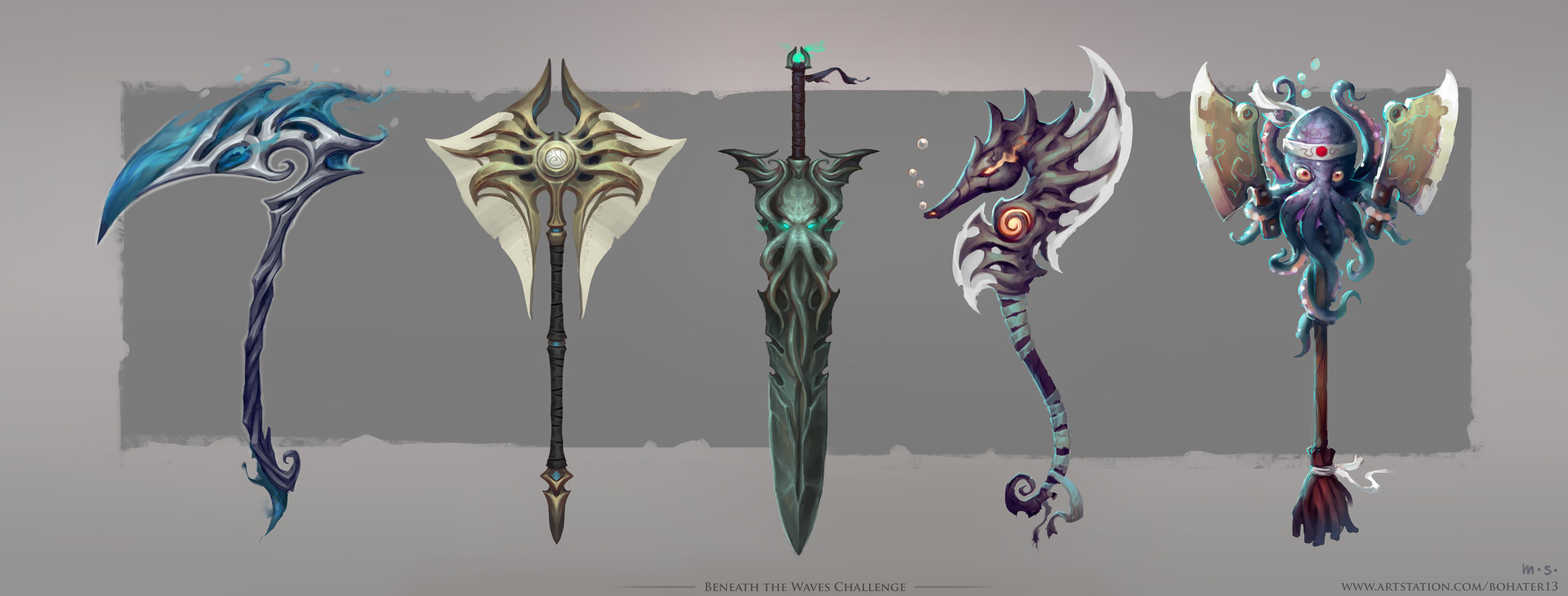 Beneath The Waves – Deep Sea Weapons Set